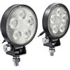 OSRAM LEDriving ROUND VX70-SP, luci da lavoro a LED OFF ROAD, abbaglianti, spot, 550 lumen, fascio luminoso fino a 53 m, abbaglianti, faretti LED rotondi, 2 fari,