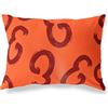 BonaMaison Arancio-Bordeaux Fodera per Cuscino Cotone e Copricuscini Federa per Divano Casa Soggiorno Camera da Letto Decorazione Interni ed Esterni, 45x60 Cm - Progettata e Prodotta in Turchia