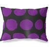 BonaMaison Viola-Nero Fodera per Cuscino Cotone e Copricuscini Federa per Divano Casa Soggiorno Camera da Letto Decorazione Interni ed Esterni, 45x60 Cm - Progettata e Prodotta in Turchia