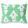BonaMaison Petrolio Verde-Bianco Fodera per Cuscino Cotone e Copricuscini Federa per Divano Casa Soggiorno Camera da Letto Decorazione Interni ed Esterni, 45x60 Cm - Progettata e Prodotta in Turchia
