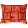 BonaMaison Arancio-Bordeaux Fodera per Cuscino Cotone e Copricuscini Federa per Divano Casa Soggiorno Camera da Letto Decorazione Interni ed Esterni, 45x60 Cm - Progettata e Prodotta in Turchia