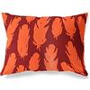 BonaMaison Arancio-Bordeaux Fodera per Cuscino Cotone e Copricuscini Federa per Divano Casa Soggiorno Camera da Letto Decorazione Interni ed Esterni, 45x60 Cm - Progettata e Prodotta in Turchia