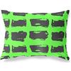 BonaMaison Neon Verde-Fumi Fodera per Cuscino Cotone e Copricuscini Federa per Divano Casa Soggiorno Camera da Letto Decorazione Interni ed Esterni, 45x60 Cm - Progettata e Prodotta in Turchia
