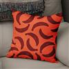 BonaMaison Fodera per Cuscino Arancio e Bordeaux Cotone e Copricuscini Federa per Divano Casa Soggiorno Camera da Letto Decorazione Interni ed Esterni, Dimensioni: 43x43 - Prodotta in Turchia