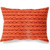 BonaMaison Arancio-Bordeaux Fodera per Cuscino Cotone e Copricuscini Federa per Divano Casa Soggiorno Camera da Letto Decorazione Interni ed Esterni, 45x60 Cm - Progettata e Prodotta in Turchia