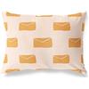 BonaMaison Bianco-Arancio Fodera per Cuscino Cotone e Copricuscini Federa per Divano Casa Soggiorno Camera da Letto Decorazione Interni ed Esterni, 45x60 Cm - Progettata e Prodotta in Turchia