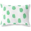 BonaMaison Petrolio Verde-Bianco Fodera per Cuscino Cotone e Copricuscini Federa per Divano Casa Soggiorno Camera da Letto Decorazione Interni ed Esterni, 45x60 Cm - Progettata e Prodotta in Turchia
