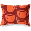 BonaMaison Arancio-Bordeaux Fodera per Cuscino Cotone e Copricuscini Federa per Divano Casa Soggiorno Camera da Letto Decorazione Interni ed Esterni, 45x60 Cm - Progettata e Prodotta in Turchia