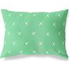 BonaMaison Petrolio Verde-Bianco Fodera per Cuscino Cotone e Copricuscini Federa per Divano Casa Soggiorno Camera da Letto Decorazione Interni ed Esterni, 45x60 Cm - Progettata e Prodotta in Turchia