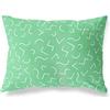 BonaMaison Petrolio Verde-Bianco Fodera per Cuscino Cotone e Copricuscini Federa per Divano Casa Soggiorno Camera da Letto Decorazione Interni ed Esterni, 45x60 Cm - Progettata e Prodotta in Turchia