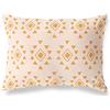 BonaMaison Bianco-Arancio Fodera per Cuscino Cotone e Copricuscini Federa per Divano Casa Soggiorno Camera da Letto Decorazione Interni ed Esterni, 45x60 Cm - Progettata e Prodotta in Turchia