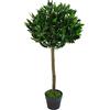 Leaf Design UK - Albero artificiale a forma di alloro, 90 cm, colore: verde