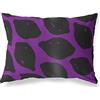BonaMaison Viola-Nero Fodera per Cuscino Cotone e Copricuscini Federa per Divano Casa Soggiorno Camera da Letto Decorazione Interni ed Esterni, 45x60 Cm - Progettata e Prodotta in Turchia