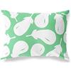 BonaMaison Petrolio Verde-Bianco Fodera per Cuscino Cotone e Copricuscini Federa per Divano Casa Soggiorno Camera da Letto Decorazione Interni ed Esterni, 45x60 Cm - Progettata e Prodotta in Turchia