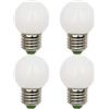 ZHENMING Lampadina LED E27, dimmerabile, luce bianca calda, 3000 K, 3 W, sostituisce 20 W, 25 W, 30 W, lampadina a incandescenza Mini G45, 220 - 240 V, confezione da 4