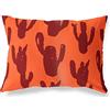 BonaMaison Arancio-Bordeaux Fodera per Cuscino Cotone e Copricuscini Federa per Divano Casa Soggiorno Camera da Letto Decorazione Interni ed Esterni, 45x60 Cm - Progettata e Prodotta in Turchia