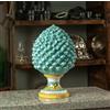 CERAMICHE CALTAGIRONE Pigna Ceramica cm 32 Siciliana Caltagirone verde