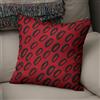 Bonamaison Fodera per Cuscino Rosso nero Cotone e Copricuscini Federa per Divano Casa Soggiorno Camera da Letto Decorazione Interni ed Esterni, Dimensioni: 43x43 - Prodotta in Turchia