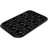 Dr. Oetker Dr Oetker Stampo per ciambelle a 12 impronte Ø4,5cm Carbon Steel Rivestimento antiaderente Temp consigliata fino a 230°, dimensioni 38x26,5x2 cm Linea Tradition