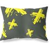 BonaMaison - Federa decorativa per cuscino, colore: giallo fluo, per soggiorno, divano, camera da letto, dimensioni: 45 x 60 cm, progettata e prodotta in Turchia