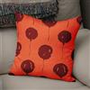 BonaMaison Fodera per Cuscino Arancio e Bordeaux Cotone e Copricuscini Federa per Divano Casa Soggiorno Camera da Letto Decorazione Interni ed Esterni, Dimensioni: 43x43 - Prodotta in Turchia