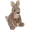Wild Republic Cuddlekins Canguro, Peluche di Animali, 30 cm, Peluche per Neonati, Peluche per Regalo di Compleanno Imbottitura Realizzata Partendo da Bottiglie Riciclate