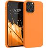 kwmobile Cover per Apple iPhone 12 Pro Max Custodia - Back Case per Smartphone in Silicone TPU - Protezione Gommata - arancia fruttata