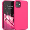 kwmobile Custodia Compatibile con Apple iPhone 12 mini Cover - Back Case per Smartphone in Silicone TPU - Protezione Gommata - rosa shocking