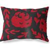 BonaMaison Rosso-Nero Fodera per Cuscino Cotone e Copricuscini Federa per Divano Casa Soggiorno Camera da Letto Decorazione Interni ed Esterni, 35x50 Cm - Progettata e Prodotta in Turchia