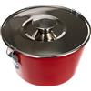 IBILI Charlotte Mould W/Lid Venus 16 cm, 16cm/6.3, Black/Red/Transparent