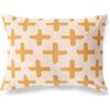 BonaMaison Decorative Cushion Cover, Orange-Off White Throw Pillow Covers, Home Decorative Pillowcases for Livingroom, Sofa, Bedroom, Size: 45X60 Cm - Designed and Manufactured in Turkey