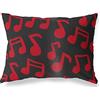 BonaMaison Rosso-Nero Fodera per Cuscino Cotone e Copricuscini Federa per Divano Casa Soggiorno Camera da Letto Decorazione Interni ed Esterni, 35x50 Cm - Progettata e Prodotta in Turchia