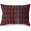 BonaMaison Rosso-Nero Fodera per Cuscino Cotone e Copricuscini Federa per Divano Casa Soggiorno Camera da Letto Decorazione Interni ed Esterni, 35x50 Cm - Progettata e Prodotta in Turchia