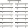 AwmnSrman 15 Pezzi Maniglie per Mobili da Cucina 128mm Armadietti Installazione fori in Acciaio Inossidabile da Argento