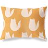 BonaMaison Decorative Cushion Cover, Orange-Off White Throw Pillow Covers, Home Decorative Pillowcases for Livingroom, Sofa, Bedroom, Size: 45X60 Cm - Designed and Manufactured in Turkey