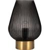 Pauleen 48158 Crystal Gloom Lampada da tavolo antracite lampada da tavolo look cristallo max. 40W E14 vetro opaco/ottone 230V vetro
