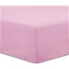 VISION Lenzuolo con angoli matrimoniale, 2 persone, 160 x 200cm con altezza da 25cm, Rosa, 100% Cotone