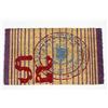La Finesse Porta Stuoia, Tappetino Ingresso, Polyester, Noce di Cocco, Taglia Unica