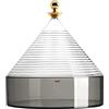 Kartell Trullo Contenitore, Termoplastica tecnopolimerica, Cristallo/Fume, H27 x Ø 25 cm