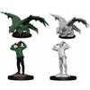 WIZKIDS Green Dragon Wyrmling and Afflicted Elf (2 Units) - D&D Nolzur's Marvelous Unpainted Miniatures