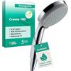 hansgrohe Croma 100 - Doccetta per doccia a risparmio idrico 9 l/min (EcoSmart), Doccino con 4 getti, Soffione doccia rotondo (⌀ 100 mm) con funzione anticalcare, cromo, 28537000
