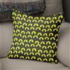 BonaMaison Fodera per Cuscino Giallo neon e fumo Cotone e Copricuscini Federa per Divano Casa Soggiorno Camera da Letto Decorazione Interni ed Esterni, Dimensioni: 43x43 - Prodotta in Turchia