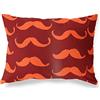 BonaMaison Arancio-Bordeaux Fodera per Cuscino Cotone e Copricuscini Federa per Divano Casa Soggiorno Camera da Letto Decorazione Interni ed Esterni, 35x50 Cm - Progettata e Prodotta in Turchia