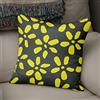 BonaMaison Fodera per Cuscino Giallo neon e fumo Cotone e Copricuscini Federa per Divano Casa Soggiorno Camera da Letto Decorazione Interni ed Esterni, Dimensioni: 43x43 - Prodotta in Turchia