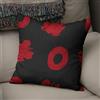 BonaMaison Fodera per Cuscino Rosso nero Cotone e Copricuscini Federa per Divano Casa Soggiorno Camera da Letto Decorazione Interni ed Esterni, Dimensioni: 43x43 - Prodotta in Turchia