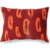 BonaMaison Arancio-Bordeaux Fodera per Cuscino Cotone e Copricuscini Federa per Divano Casa Soggiorno Camera da Letto Decorazione Interni ed Esterni, 35x50 Cm - Progettata e Prodotta in Turchia