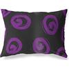 BonaMaison Viola-Nero Fodera per Cuscino Cotone e Copricuscini Federa per Divano Casa Soggiorno Camera da Letto Decorazione Interni ed Esterni, 35x50 Cm - Progettata e Prodotta in Turchia