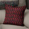 BonaMaison Fodera per Cuscino Rosso nero Cotone e Copricuscini Federa per Divano Casa Soggiorno Camera da Letto Decorazione Interni ed Esterni, Dimensioni: 43x43 - Prodotta in Turchia