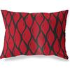BonaMaison Rosso-Nero Fodera per Cuscino Cotone e Copricuscini Federa per Divano Casa Soggiorno Camera da Letto Decorazione Interni ed Esterni, 35x50 Cm - Progettata e Prodotta in Turchia
