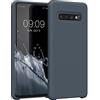 kwmobile Custodia Compatibile con Samsung Galaxy S10 Cover - Back Case per Smartphone in Silicone TPU - Protezione Gommata - ardesia scuro